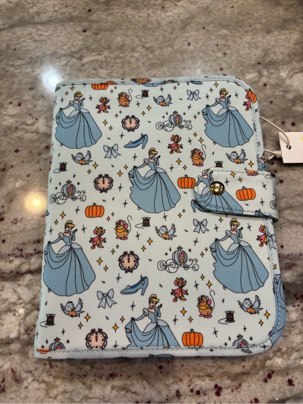 Stoney Clover Lane Cinderella Print Light Blue Notebook